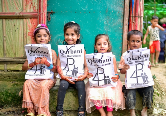 Qurbani Meat Distribution in Rohingya Camp