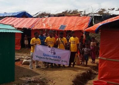Shelters, bathrooms, toilets for Rohingya