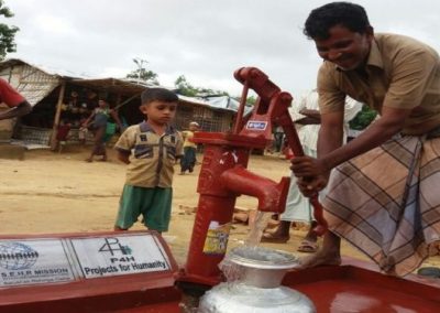 Water well for Rohingya refugees